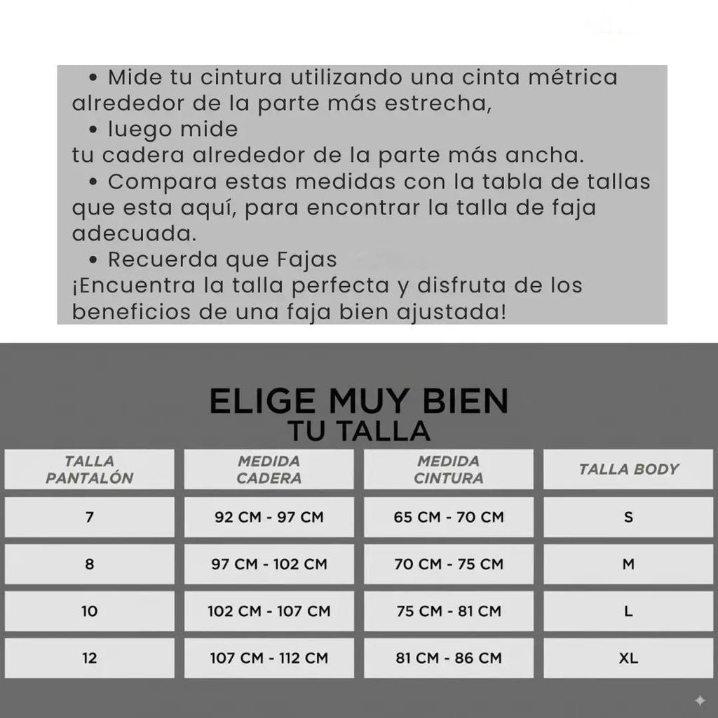 CurvyLux BodySculpt Faja Cachetero- Original Colombian