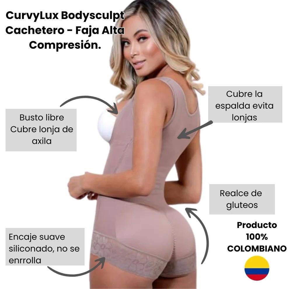CurvyLux BodySculpt Faja Cachetero- Original Colombian